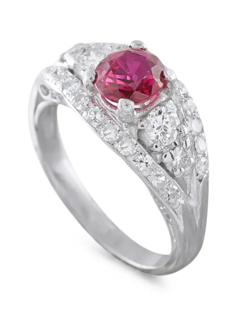 LB Exclusive ruby and diamond ring Silver MF17072826