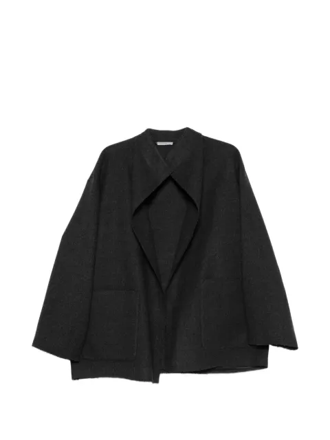 Dusan Dusan oversized shawl-collar jacket Grey V8734M