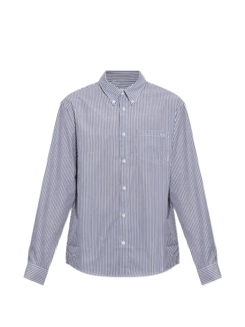 A.P.C. vertical-stripe button-down cotton shirt White COHSDH12651