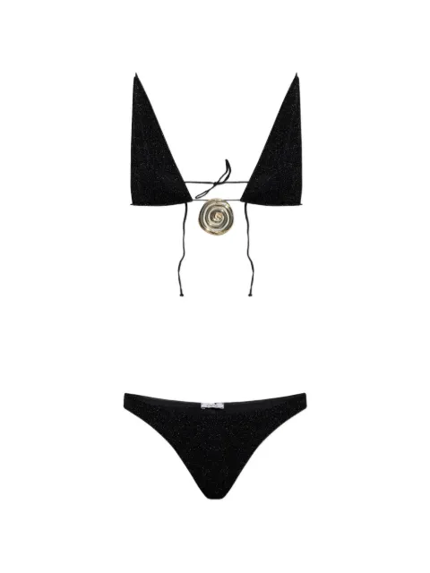 Oséree spiral-plaque Lurex bikini Black MLF268LUREX