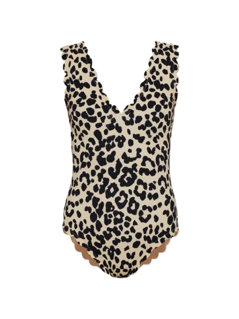 Marysia Charleston cheetah-print swimsuit Neutrals S01190