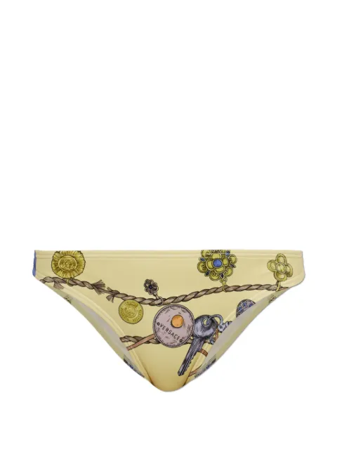 Versace printed bikini bottoms Yellow 10262011A18764