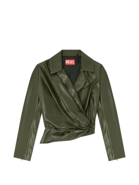 Diesel draped wrap-effect jacket Green A251970PEBH