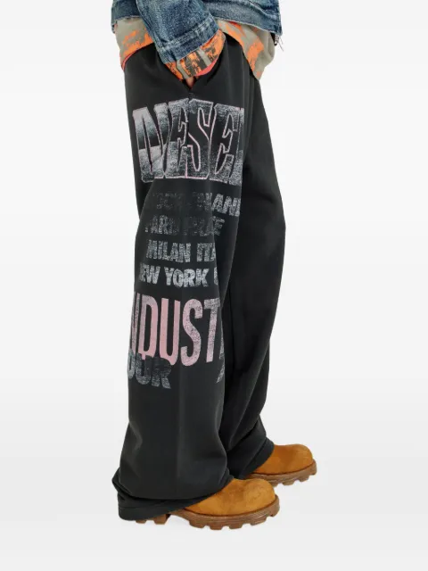 Diesel sweatpants with concert-graphics Black A264800DFBM