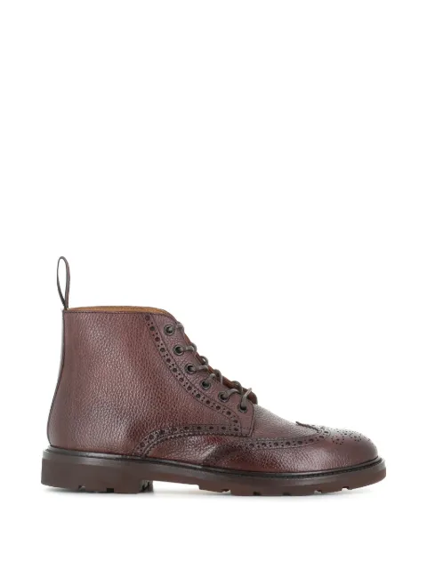 Henderson Baracco brogue-detail leather boots Brown GILBERTP0