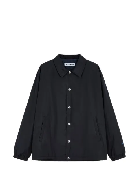Jil Sander logo-embroidered press-stud jacket Black J22SW0103J70215