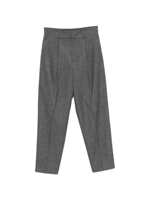 PT Torino houndstooth-pattern pleated tailored trousers Grey VSDAZ00STDCF06