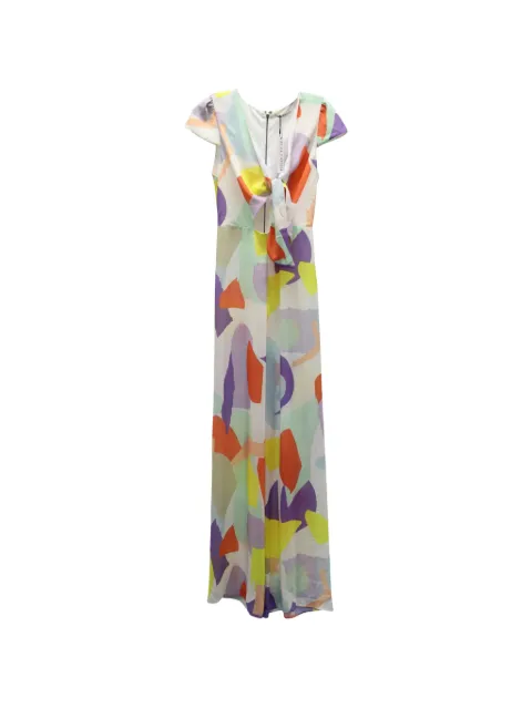 alice + olivia Sierra Geo Collage jumpsuit White NAPPUGBCL155012W