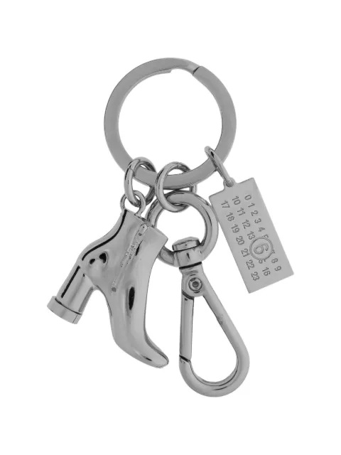 MM6 Maison Margiela Tabi-boot charm keychain Silver SM7UA0024P9391
