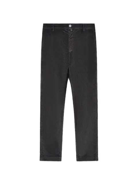 Jacob Cohën logo-patch corduroy trousers Grey JUMP0026003S3653TR