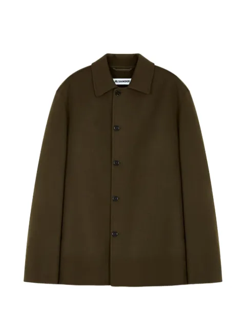 Jil Sander button-up collared coat Green J22SW0139J40342
