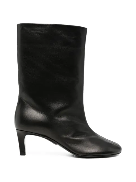 Plan C pointed-toe leather boots Black STCSH50T05LV068