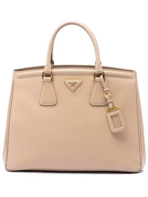 Prada Pre-Owned 2015-2026 Saffiano Lux Parabole tote bag Neutrals U8NLINQTE2AAH6LC