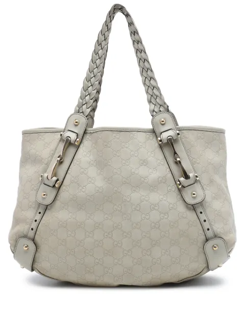 Gucci Pre-Owned 2016-2026 Guccissima Horsebit Pelham shoulder bag Brown MAP82ZJKHLEPV8U8