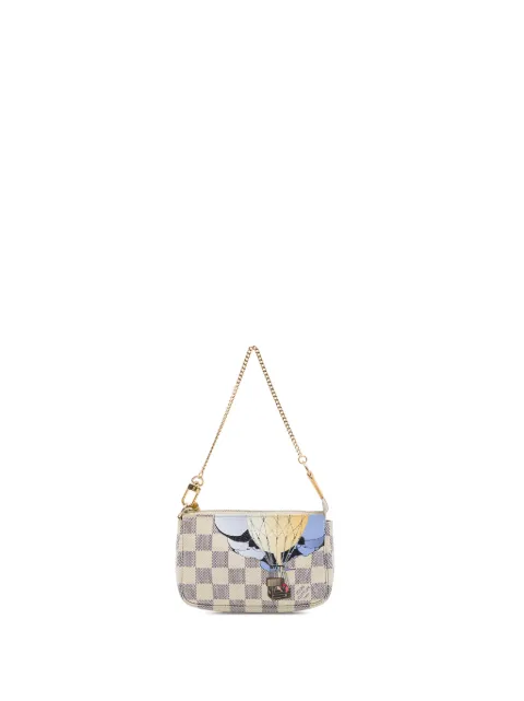 Louis Vuitton Pre-Owned 2011 Damier Azur Illustre Mini Pochette Accessoires handbag White MB1D4OF10ZQ6ABHB