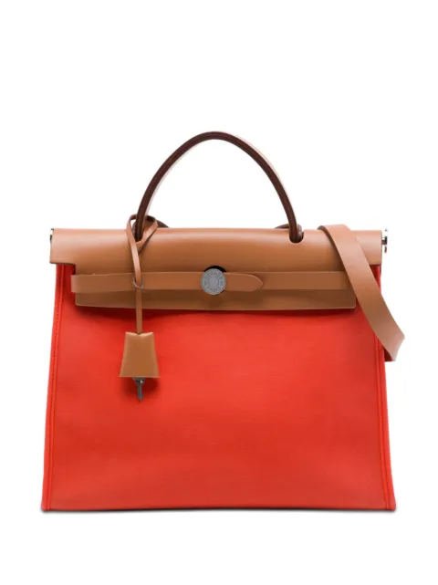 Hermès Pre-Owned 2016 Toile Herbag Zip 31 satchel Orange H27OPGYO7WJD06IL
