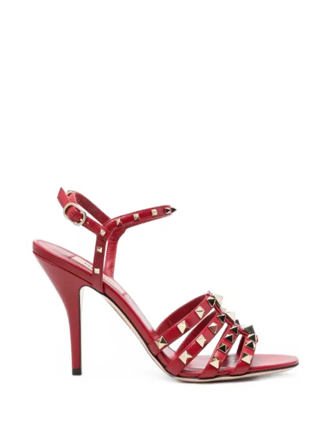 Valentino Garavani Rockstud caged sandals Red WS0PV5JDW