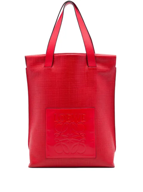 Loewe Pre-Owned 2015 Anagram Leather Shopper tote bag Red ZRXAXX37CZBU6UUY