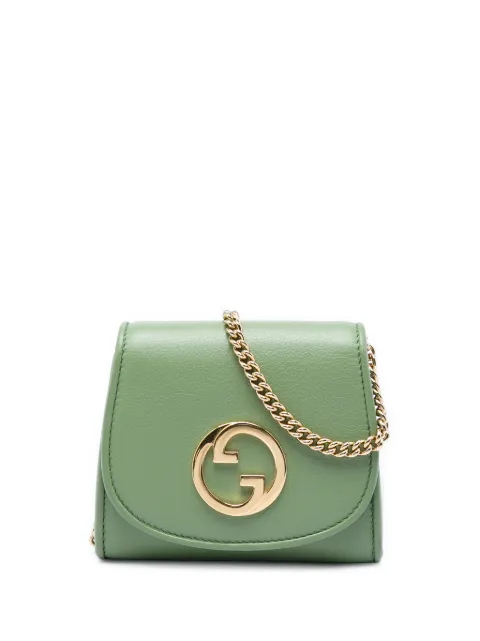 Gucci Pre-Owned 2016-2026 Medium Calfskin Blondie Wallet on Chain crossbody bag Green 6GYO5SAGEGKAB584