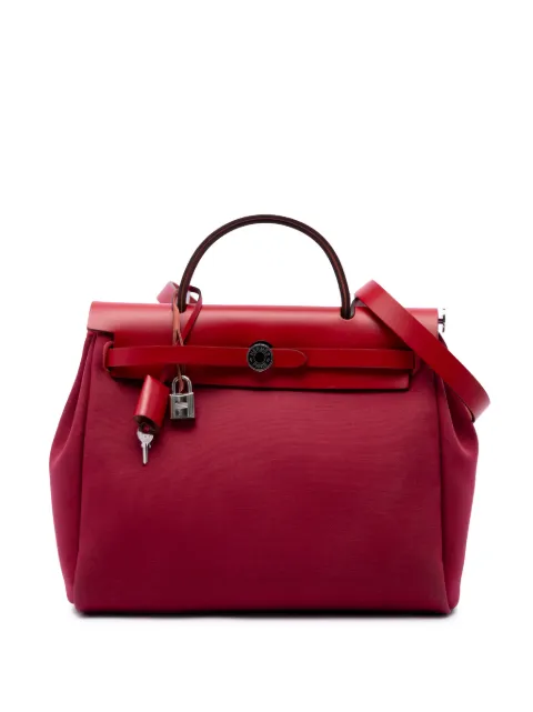 Hermès Pre-Owned 2019-2026 Toile Verso Herbag Zip 31 satchel Red 8EVKI2TG5P9JNIS8