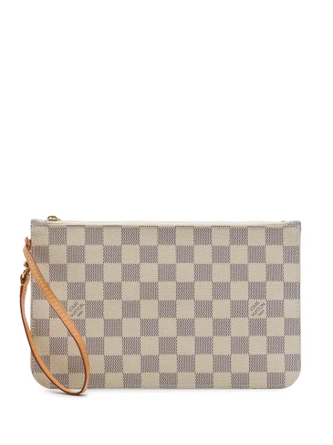 Louis Vuitton Pre-Owned 2018 Damier Azur Neverfull MM pouch White 7C5RDINPYJVOZWSF