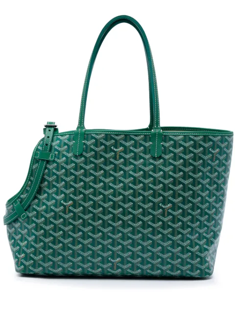 Goyard Pre-Owned 2024 Goyardine Chien Gris Pet Carrier travel bag Green 1UPLDWVQJVGEKL8Z