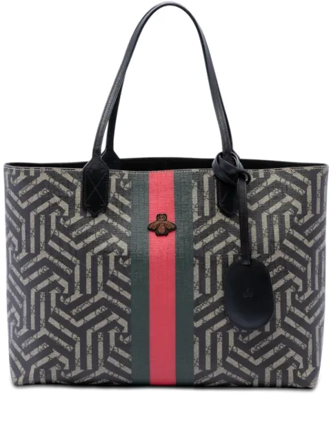 Gucci Pre-Owned 2000-2015 GG Supreme Caleido Web tote bag Black XTUSYYNVTSQN1JC4