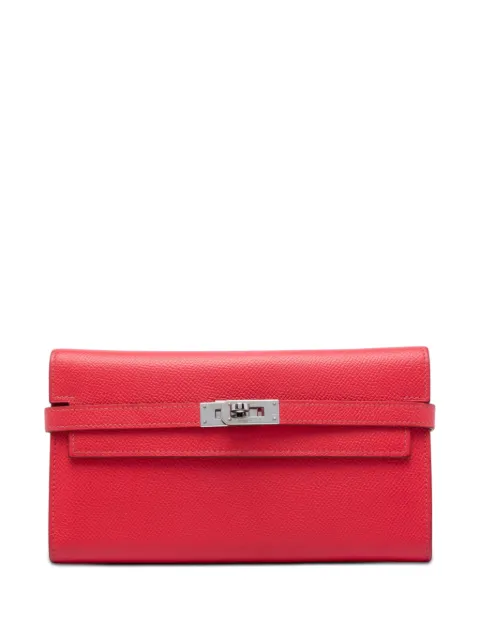 Hermès Pre-Owned 2012 Epsom Mysore Kelly Longue Wallet long wallets Red 3ACZEJRURRL7RQSG