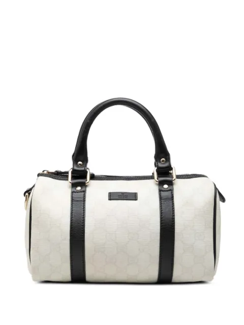 Gucci Pre-Owned 2000-2015 Small GG Supreme Joy boston bag White G6NF5MH4SGBK2FUF