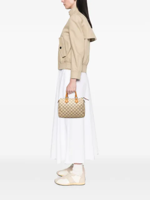 Louis Vuitton Pre-Owned 2015 Damier Azur Speedy 25 boston bag White 0C522819UR98NS2K