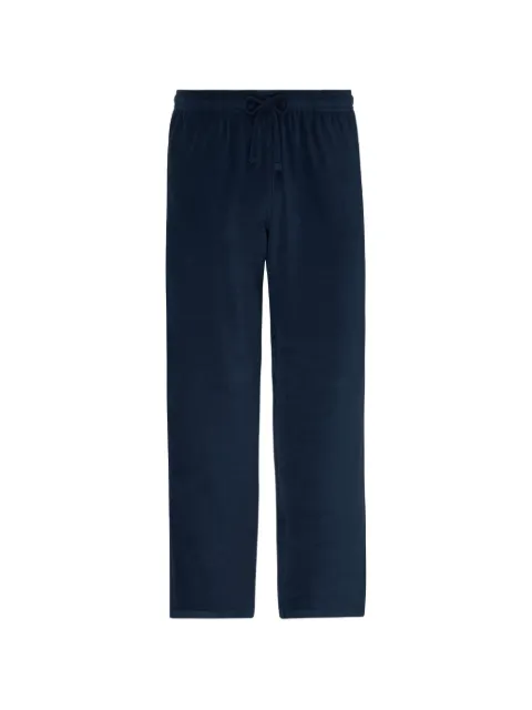 Vilebrequin terry-cloth pocket track pants Blue PIEC3Q02