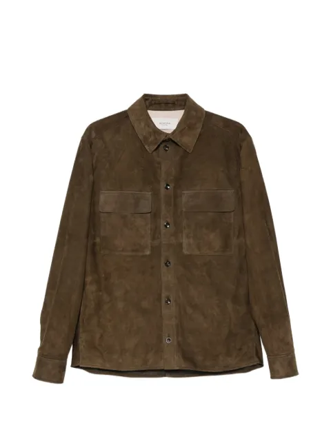 Agnona suede panelled jacket Brown PS11U1YU8101