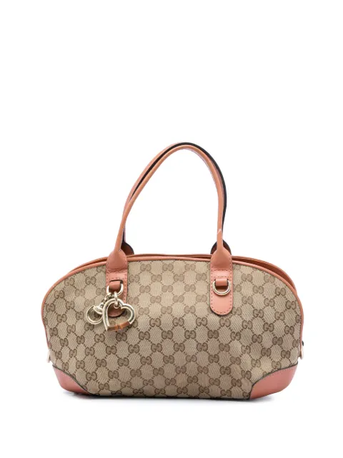 Gucci Pre-Owned 2016-2026 GG Canvas Heart Bit satchel Neutrals P45QKW2U737Z8Z4P