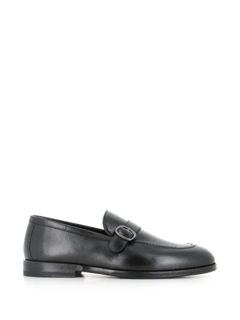 Henderson Baracco buckle-fastening leather loafers Black 86406P0112