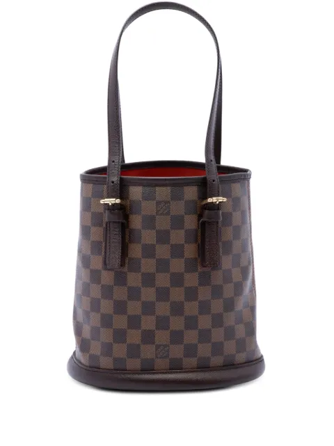 Louis Vuitton Pre-Owned 2004 Damier Ebene Marais bucket bag Brown 8DZ532Q7A3ZL4VAA