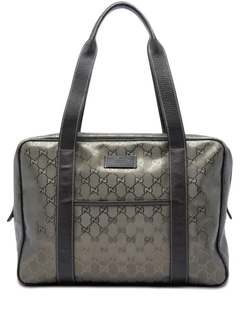 Gucci Pre-Owned 2016-2026 GG Imprime business bag Brown 4CTOVG8QLQT1FOC0
