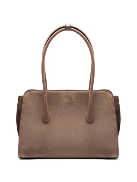 Roberto Festa Zeta Soft suede tote bag Neutrals ZETASOFTY