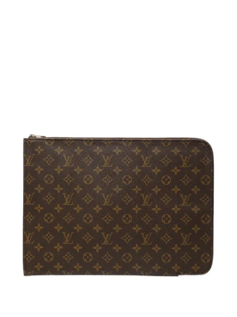 Louis Vuitton Pre-Owned 1990 Monogram Poche Documents Portfolio business bag Brown 49FO4DM4XLUVUO3N