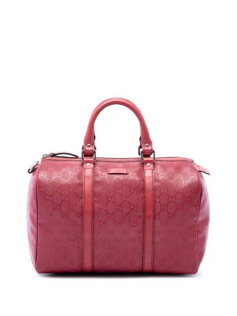 Gucci Pre-Owned 2016-2026 Medium GG Imprime Joy boston bag Red OC7SMDM92AG1QPU9