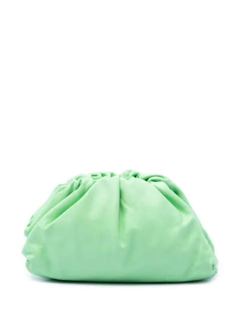 Bottega Veneta Pre-Owned 2012-2026 Teen Lambskin Pouch clutch bag Green 9DXBBODLV7WGG14H