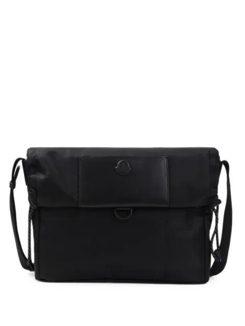 Moncler Kenton logo-patch foldover shoulder bag Black L209A5H00001N0577