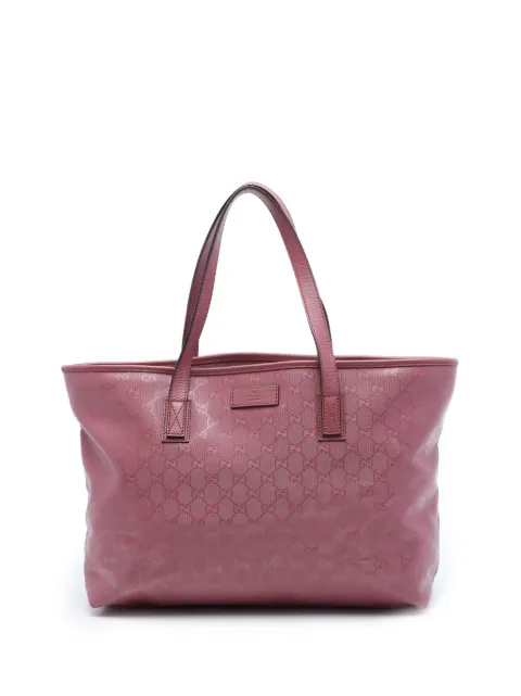 Gucci Pre-Owned 2016-2026 Medium GG Imprime tote bag Pink 0BZCWLACE1I7PRZ2