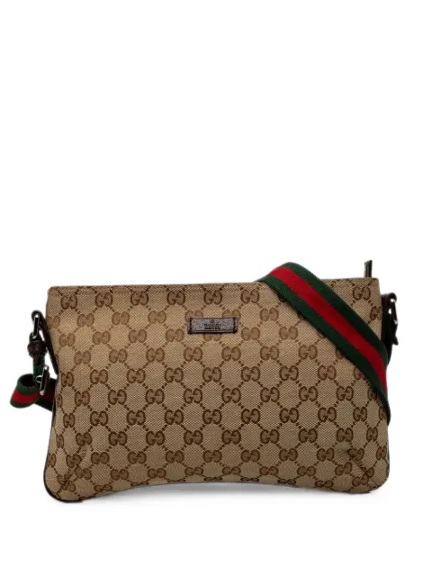 Gucci Pre-Owned 2000-2015 GG Canvas Web crossbody bag Neutrals KX14JFM8M8VLK823