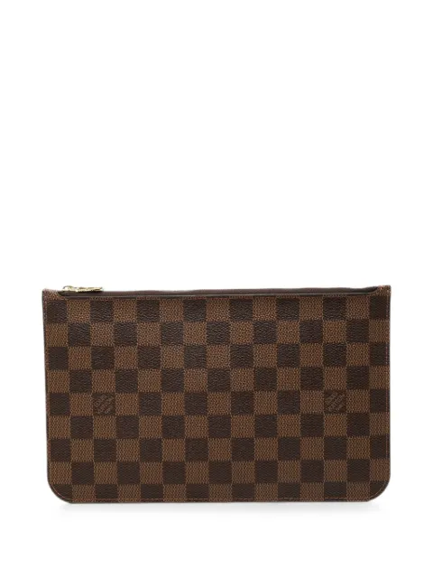 Louis Vuitton Pre-Owned 2016 Damier Ebene Neverfull Pochette clutch bag Brown JTOE8TICO90AFM7E