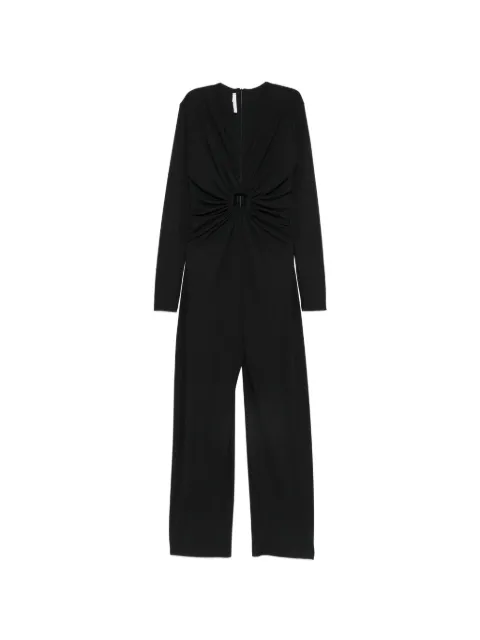 IMPERIAL cut-out gathered jumpsuit Black Y583MJZ