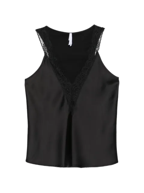 IMPERIAL lace-trim camisole top Black RHC2MBA