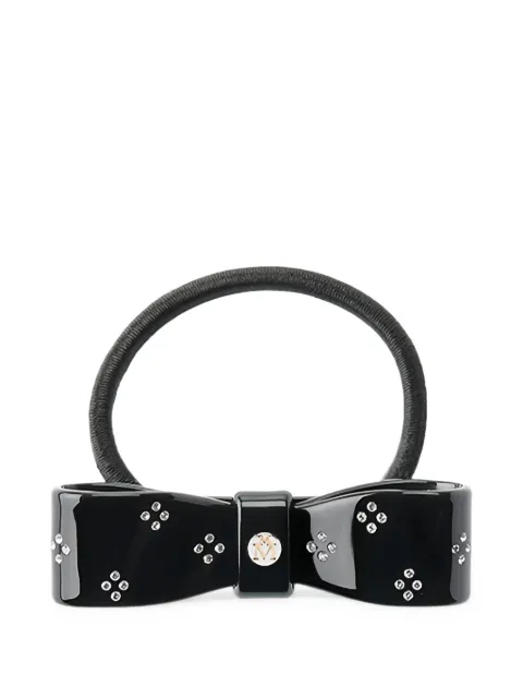 Maison Michel Margaret crystal-embellished hair tie Black 3154002001
