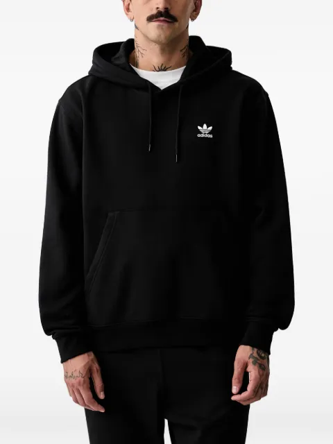 adidas logo-embroidered hoodie Black LF9231
