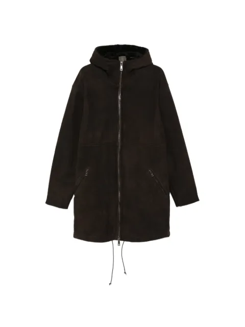 Giorgio Brato hooded shearling jacket Brown GU27F01091MEVL