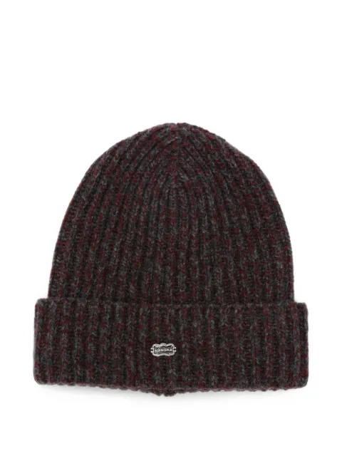 Agnona ribbed-knit beanie hat Red MK08U401T0513